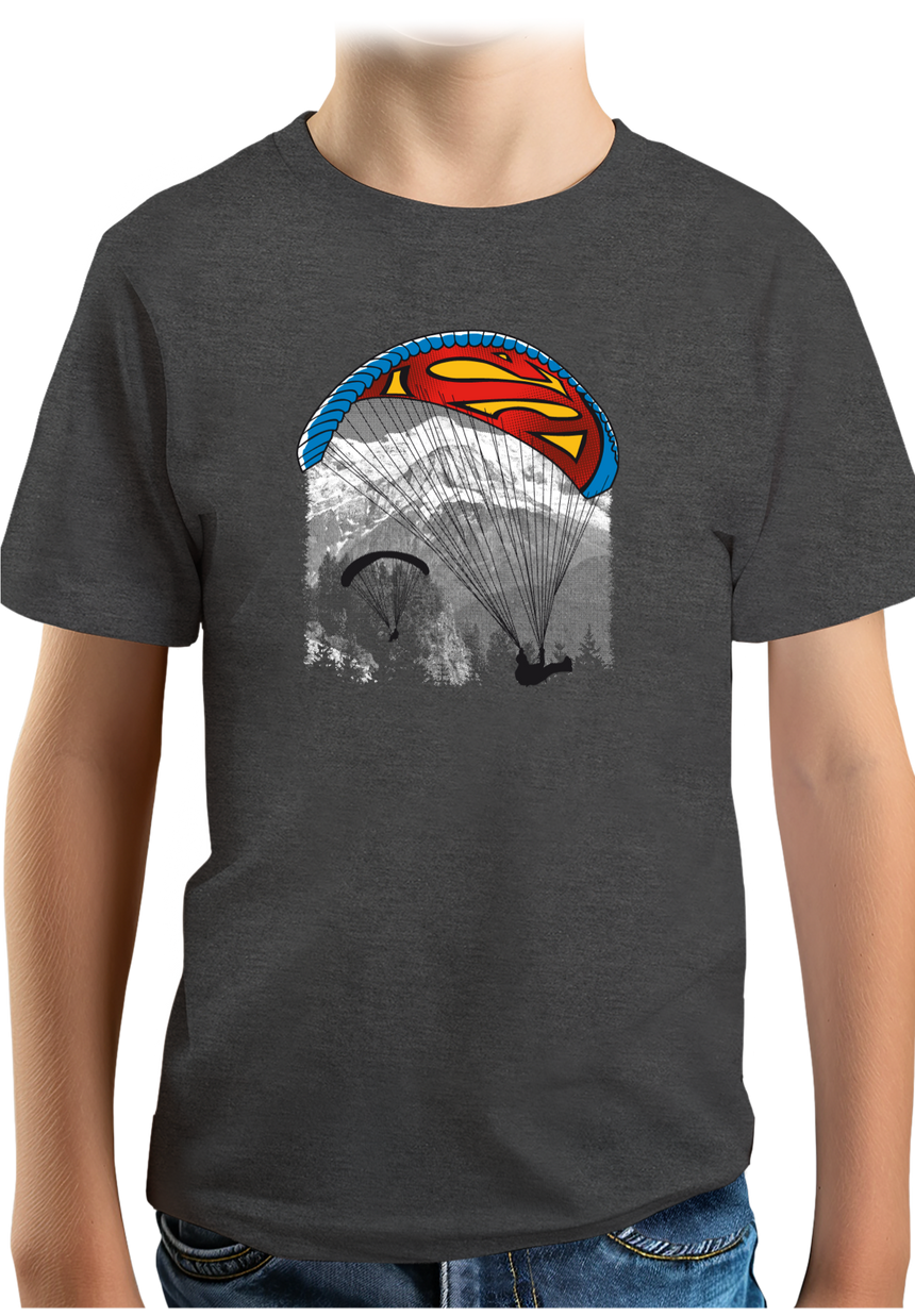 T-Shirt Garçon Le super héros du parapente