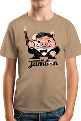 Tee-Shirt Garçon My name is Jean JAMBON