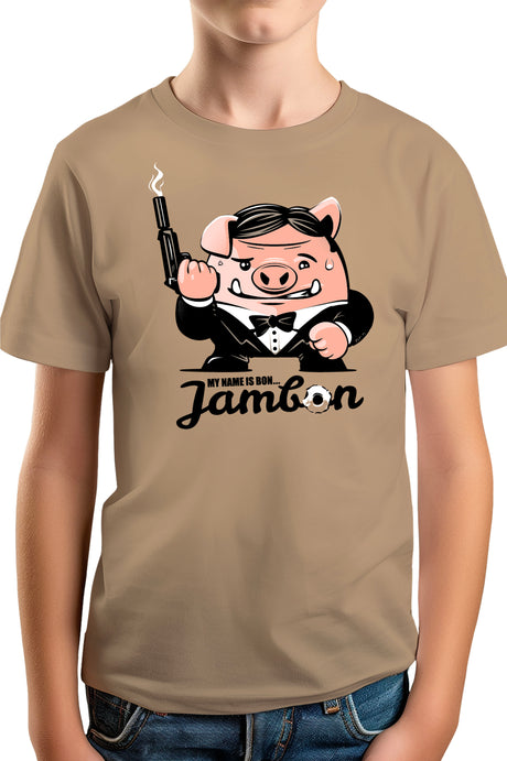 Tee-Shirt Garçon My name is Jean JAMBON