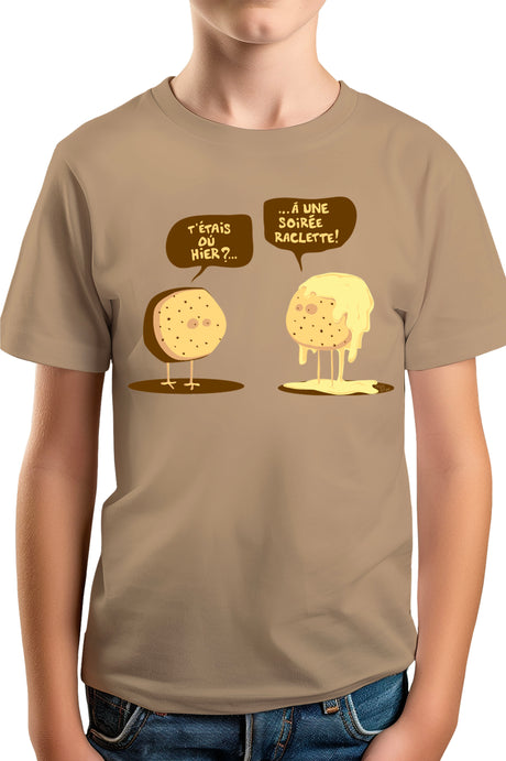 Tee-Shirt Garçon Raclette party