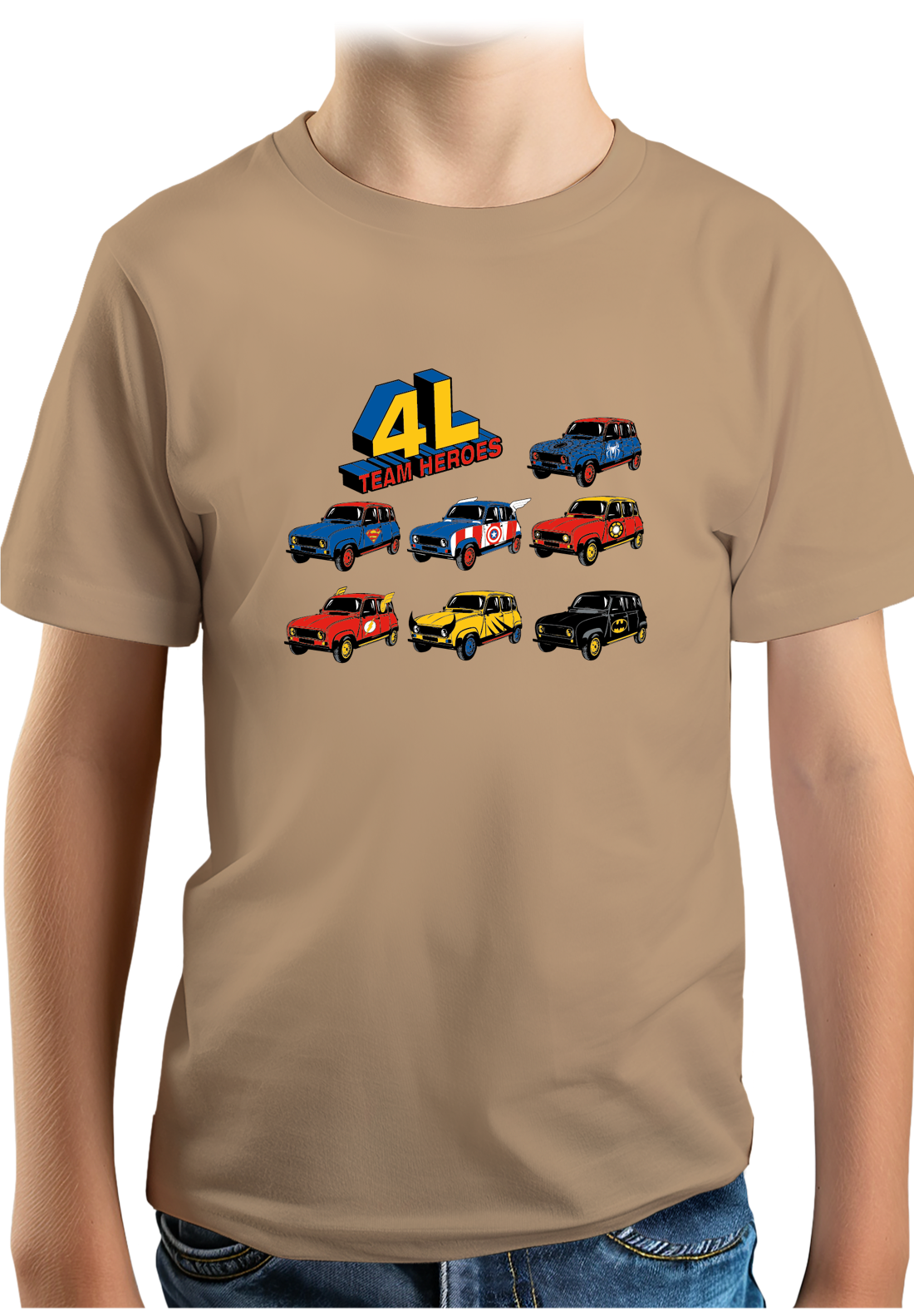 Tee-Shirt Garçon 4L Team super heroes