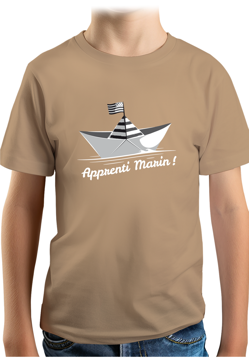 T-Shirt Garçon Petit bateau bzh apprenti marin