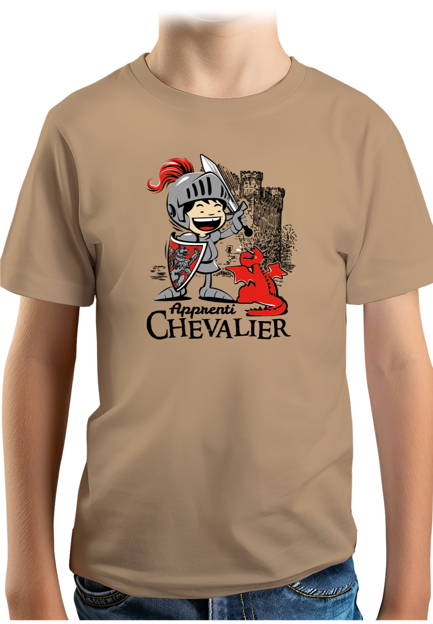 T-Shirt Garçon Apprenti Chevalier dressage dragon