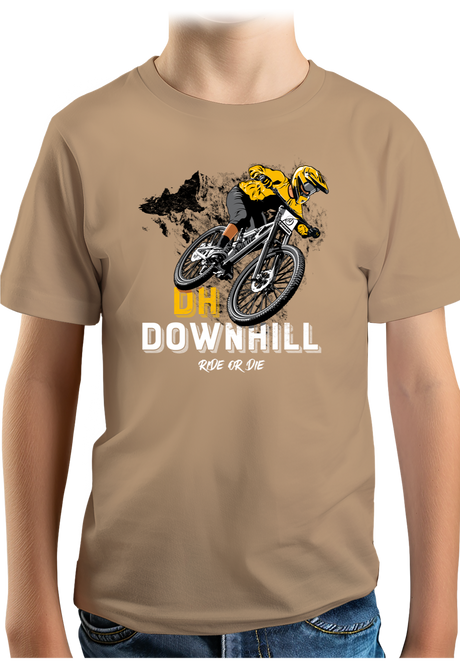T-Shirt Garçon Vélo DH Downhill, Ride or die