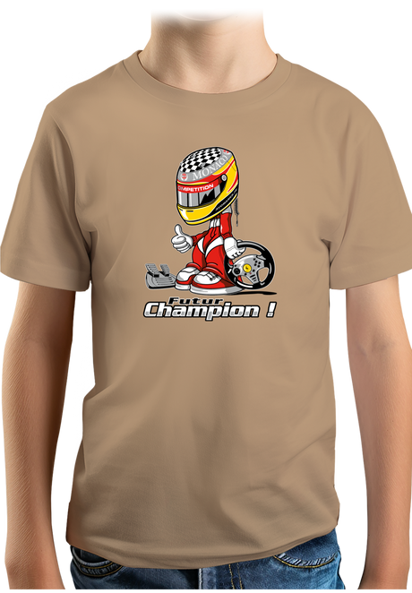 T-Shirt Garçon Futur champion de course