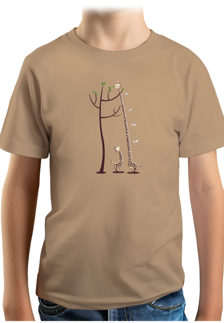 T-Shirt Garçon Girafe dépliable