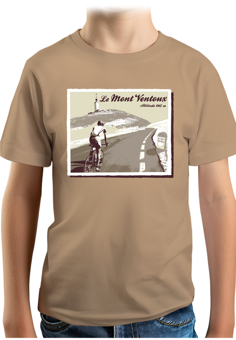 T-Shirt Garçon Le Mont Ventoux en vélo