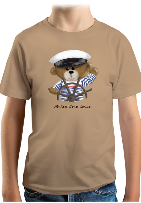 T-Shirt Garçon Ourson marin d'eau douce