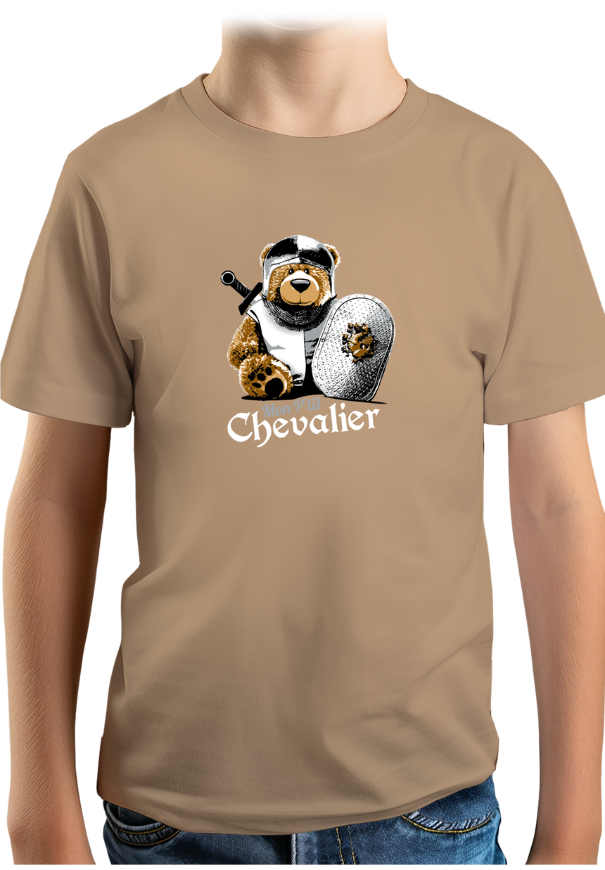 T-Shirt Garçon Ours mon p'tit chevalier