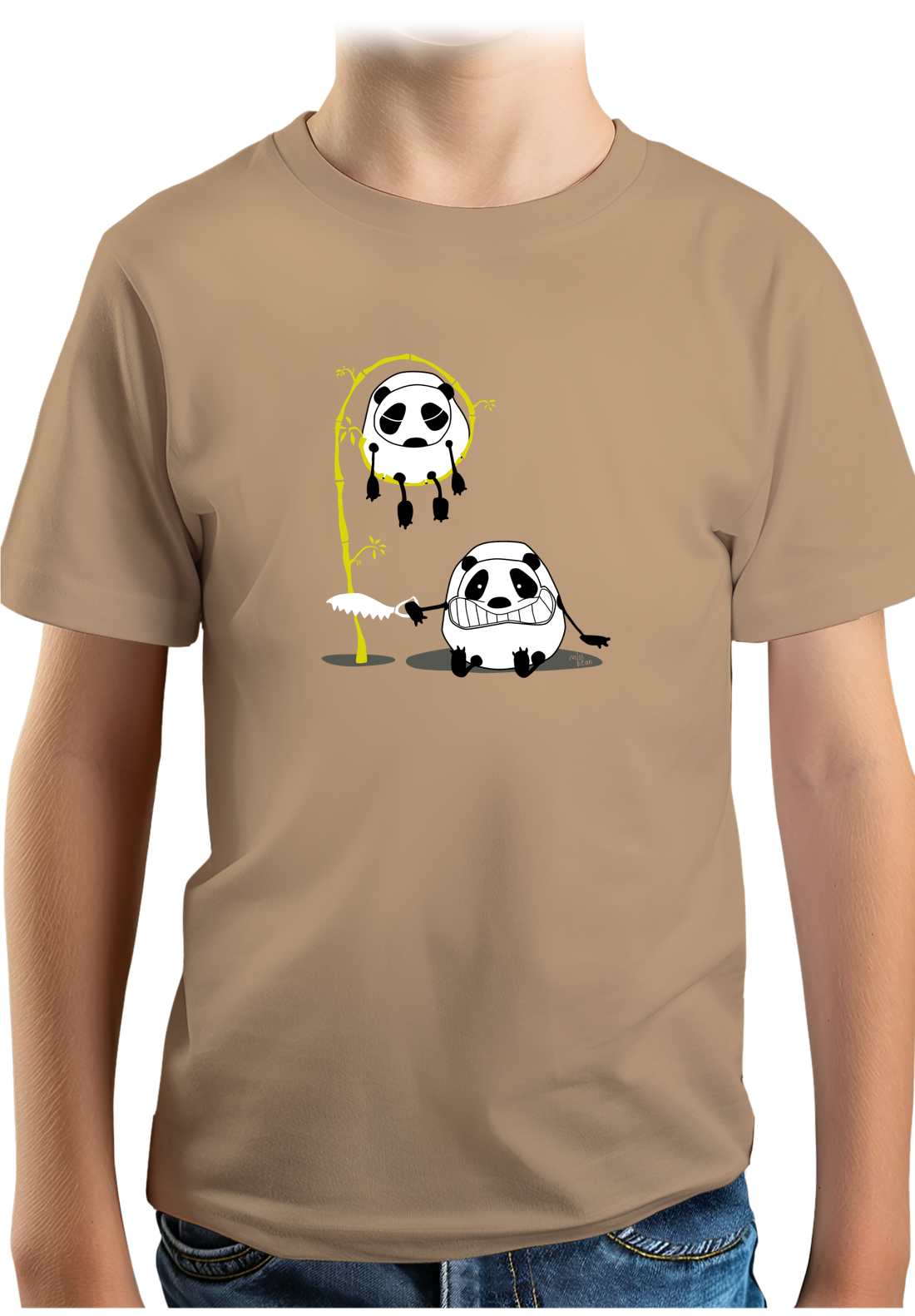 T-Shirt Garçon Panda et bambou