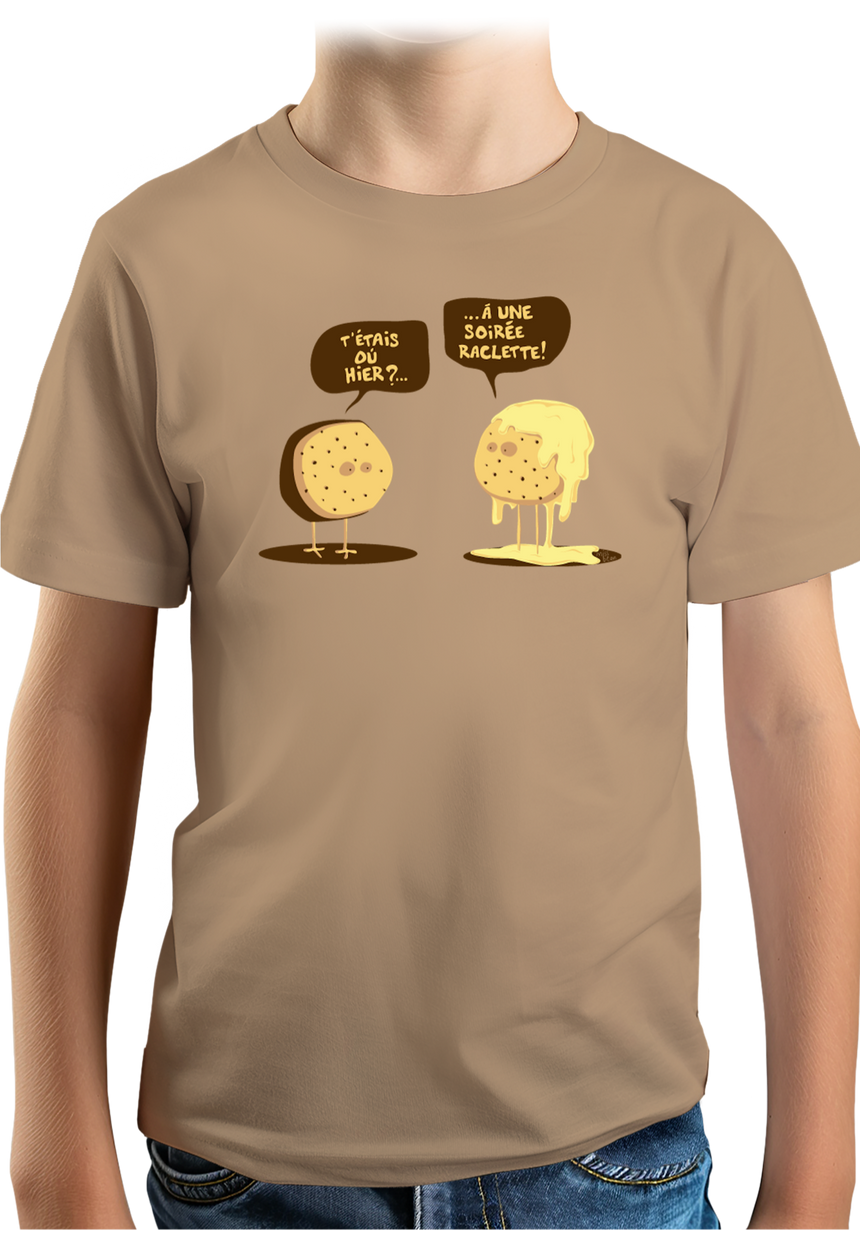 T-Shirt Garçon Raclette party