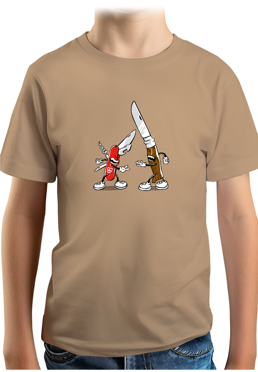 T-Shirt Garçon Shifumi couteaux Suisse contre Savoie