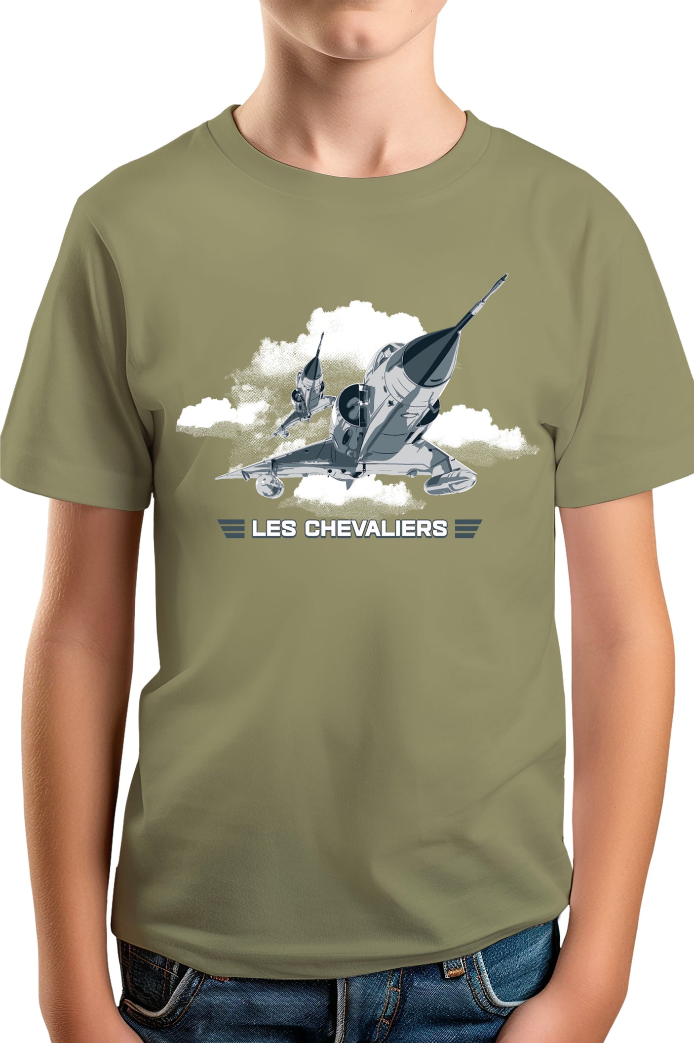 T-Shirt Garçon Avion de chasse les chevaliers du ciel