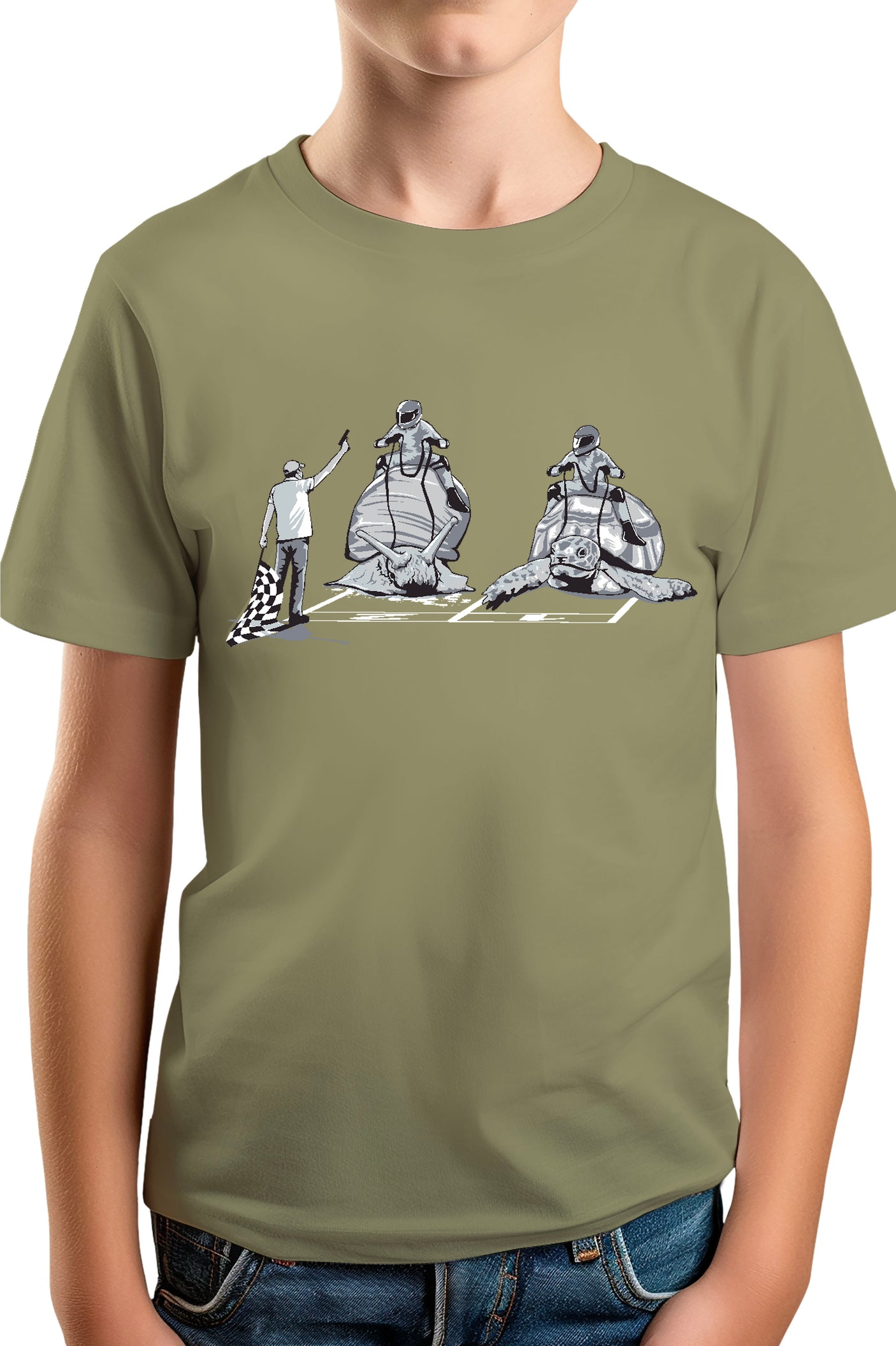 T-Shirt Garçon La Course d'escargots