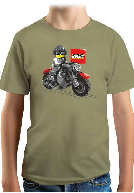 T-Shirt Garçon Moto de construction ABLOC