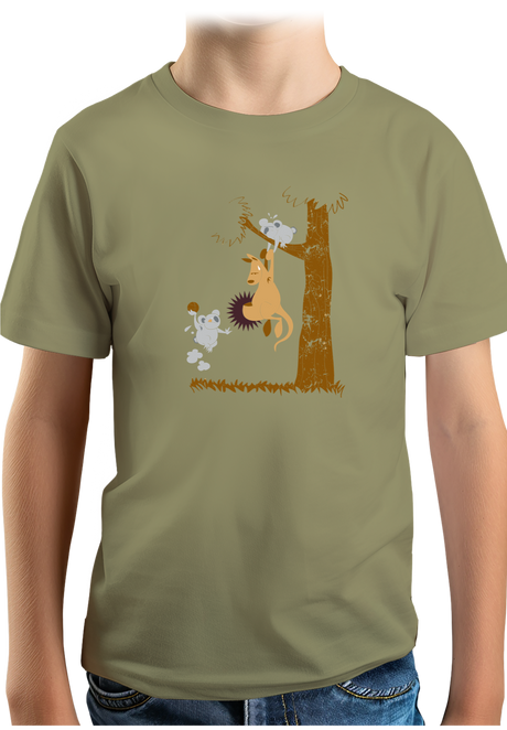 T-Shirt Garçon Basket kangourou et koala