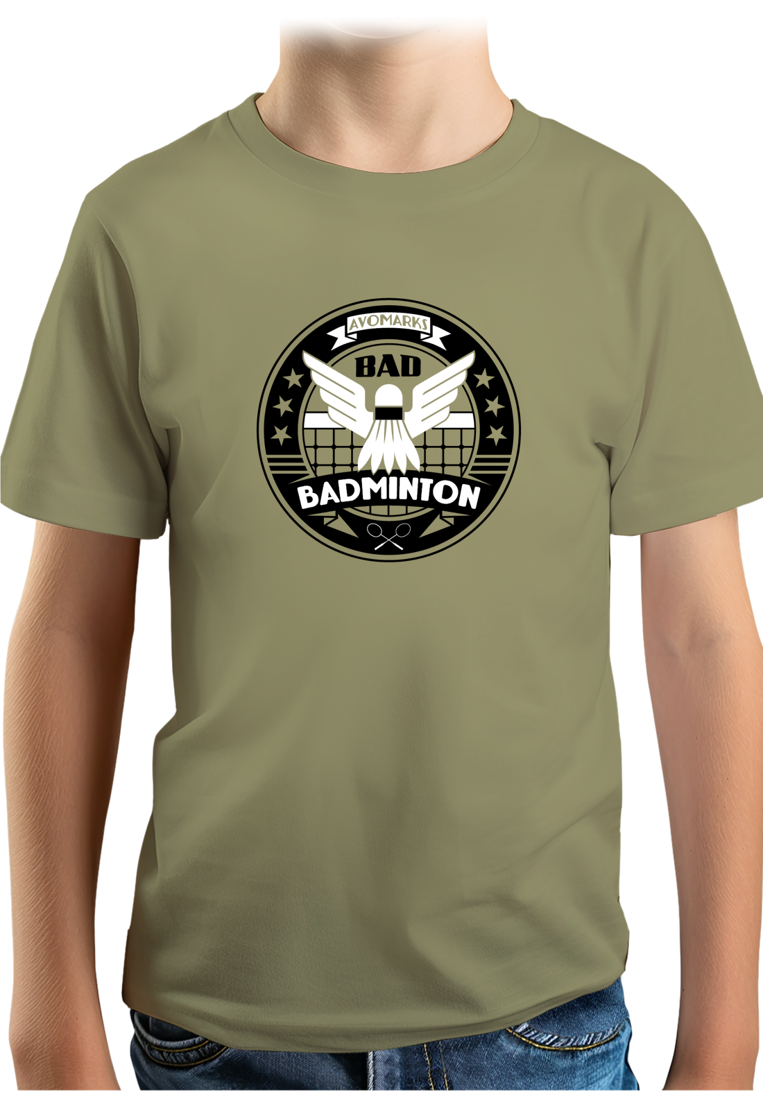 T-Shirt Garçon Bad badminton university