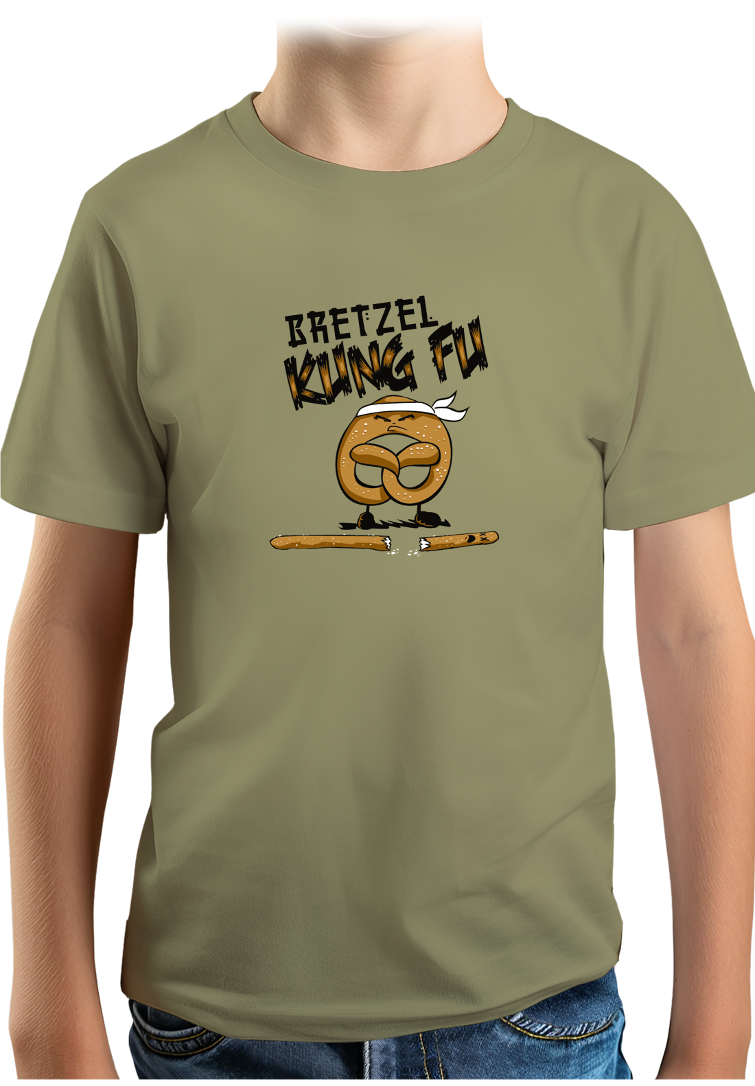 T-Shirt Garçon Le Bretzel est plus fort que le Stick