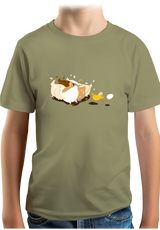 T-Shirt Garçon Poule et poussin qui jouent au rugby
