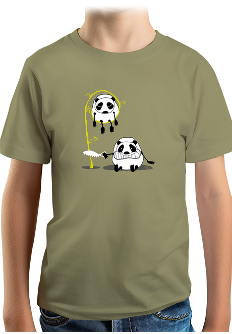 T-Shirt Garçon Panda et bambou