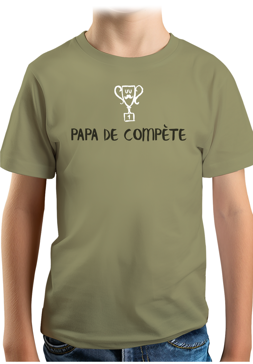 T-Shirt Garçon Un super papa de compète