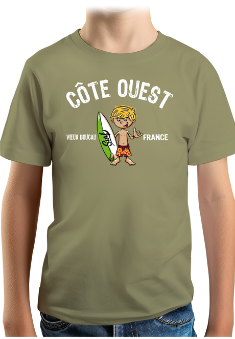 T-Shirt Garçon Petit surfeur personnalisé
