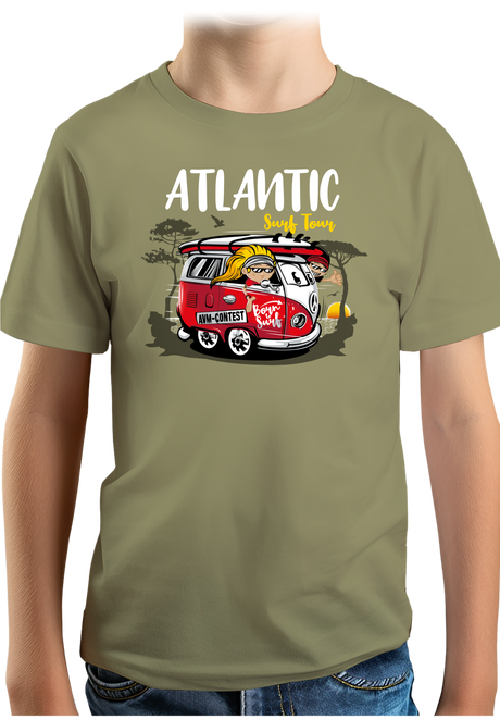 T-Shirt Garçon Le van des surfeurs