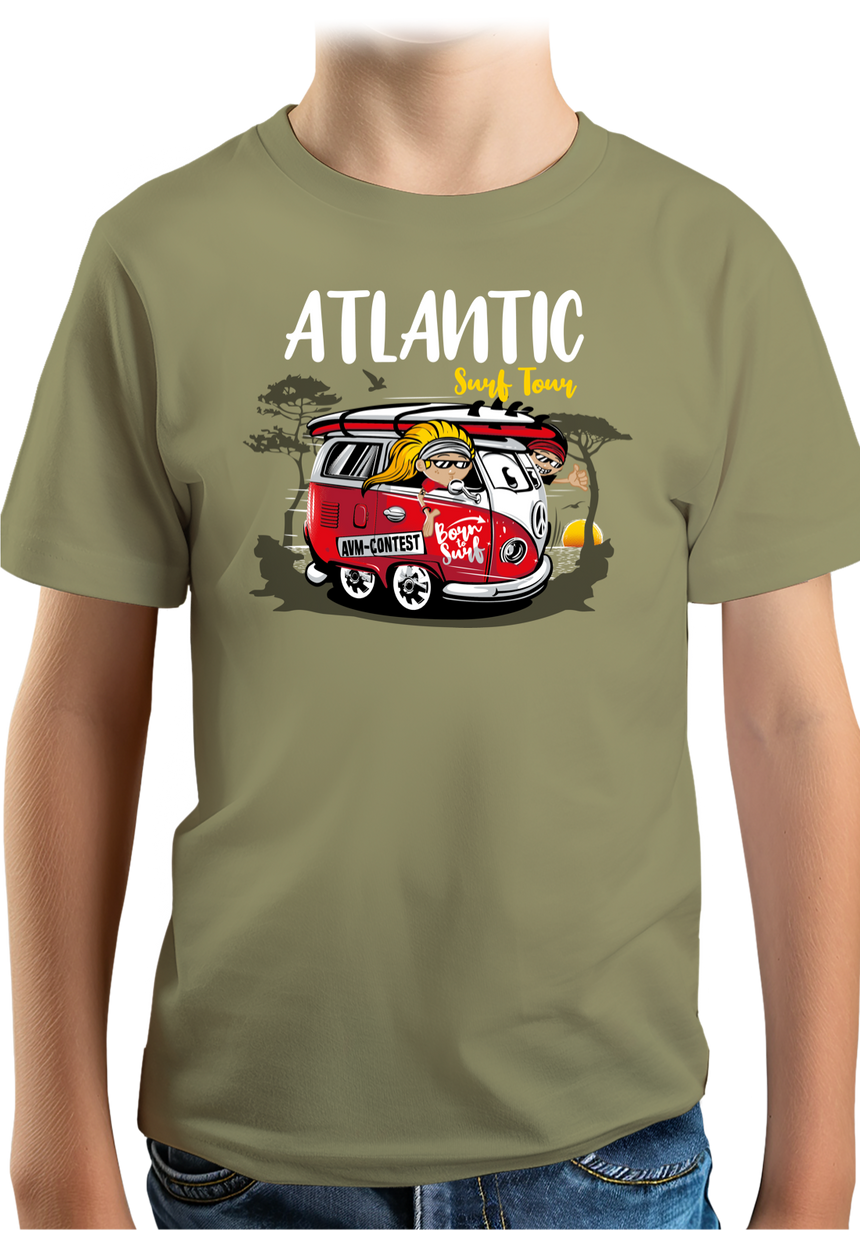T-Shirt Garçon Le van des surfeurs