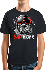 Tee-Shirt Garçon Un rider chien pas facile
