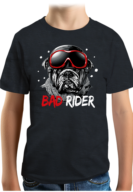 T-Shirt Garçon Bad Rider le chien rider