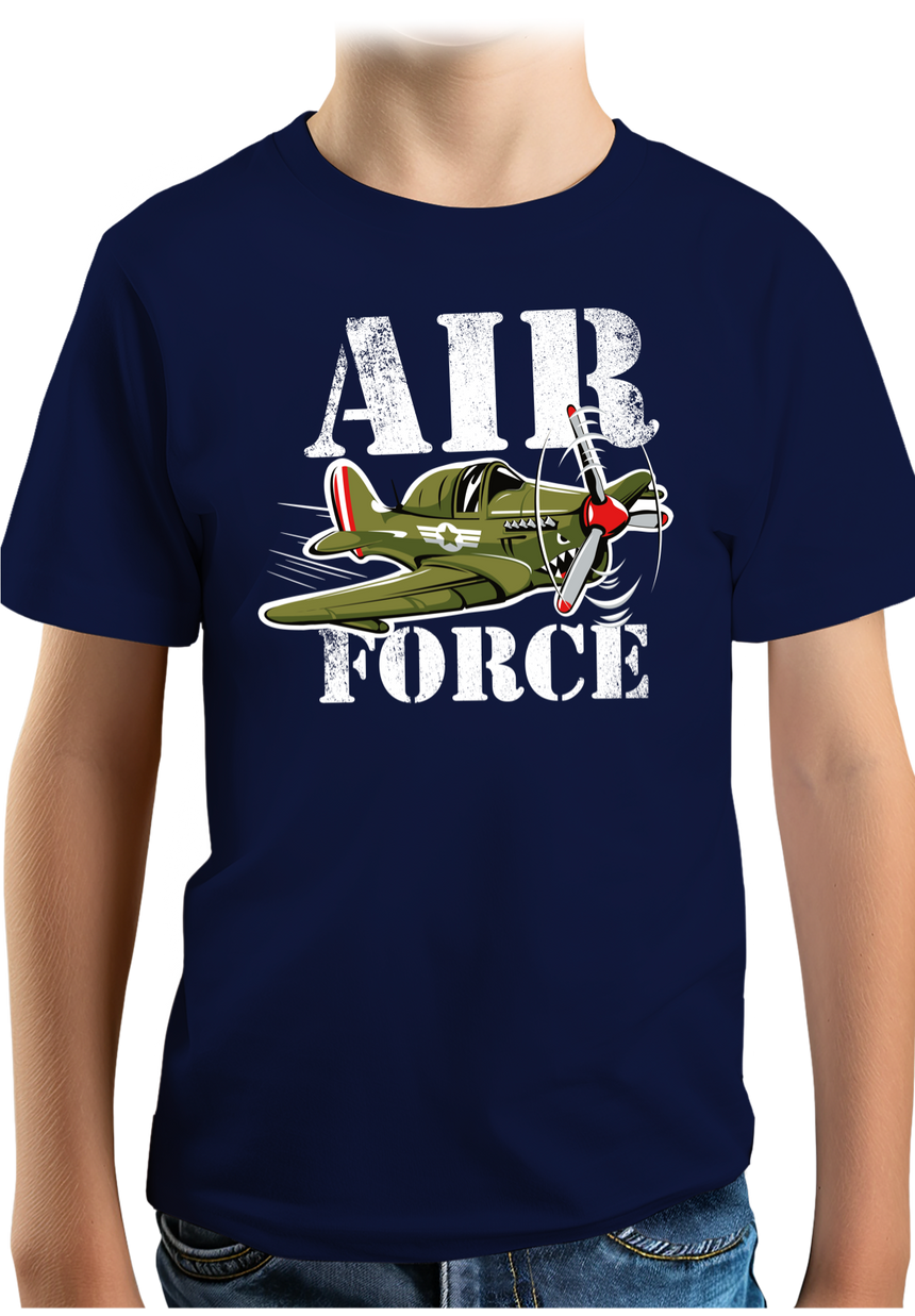 T-Shirt Garçon Avion militaire air force