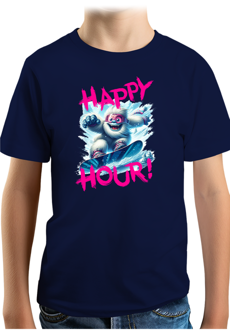 T-Shirt Garçon Yeti snow en surf