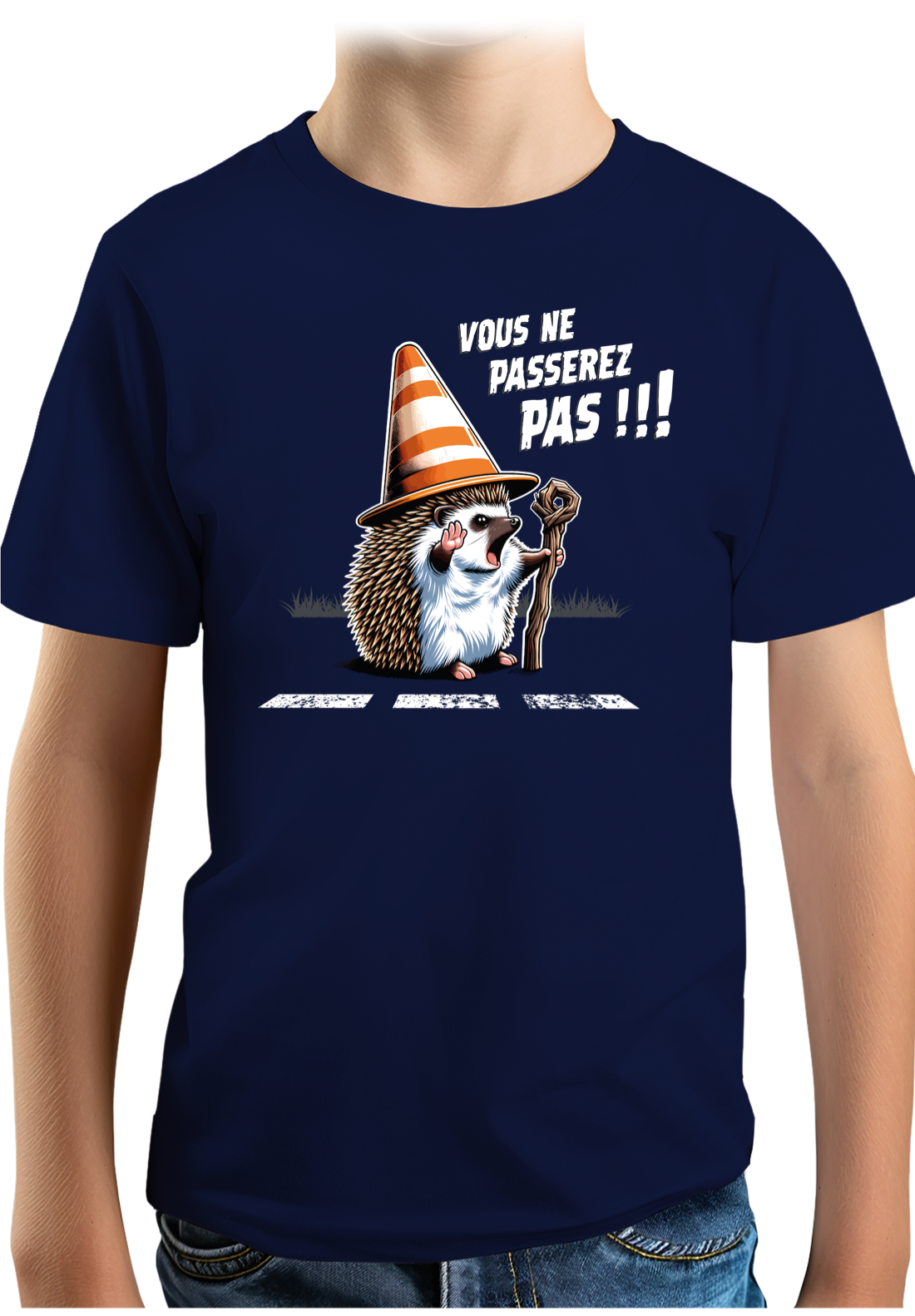 T-Shirt Garçon Hérisson Gandalf, vous ne passerez pas sur la route !