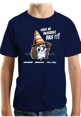 T-Shirt Garçon Hérisson Gandalf, vous ne passerez pas sur la route !