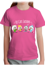 T-Shirt Fille Les Cats Saisons