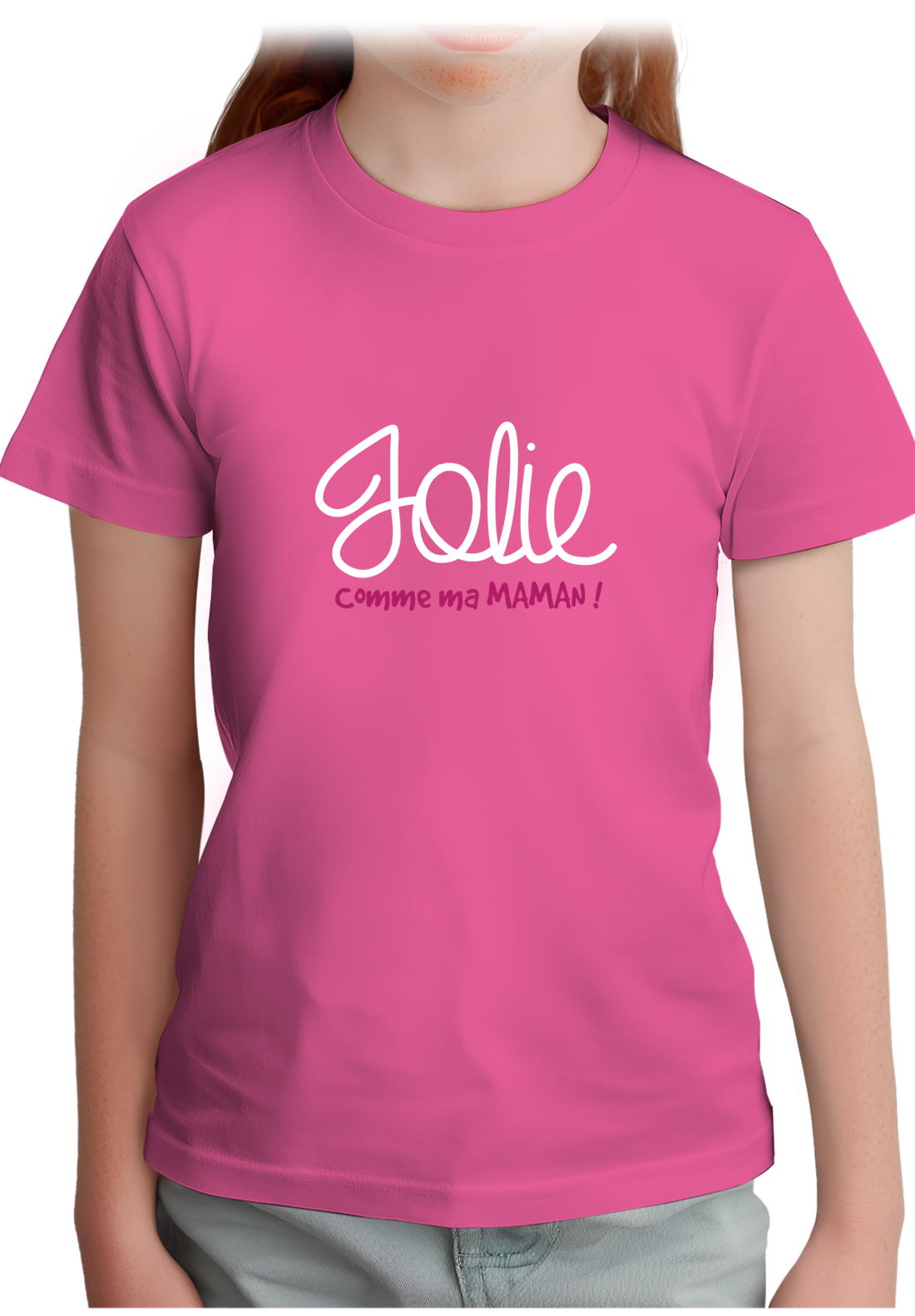 T-Shirt Fille Jolie comme ma maman