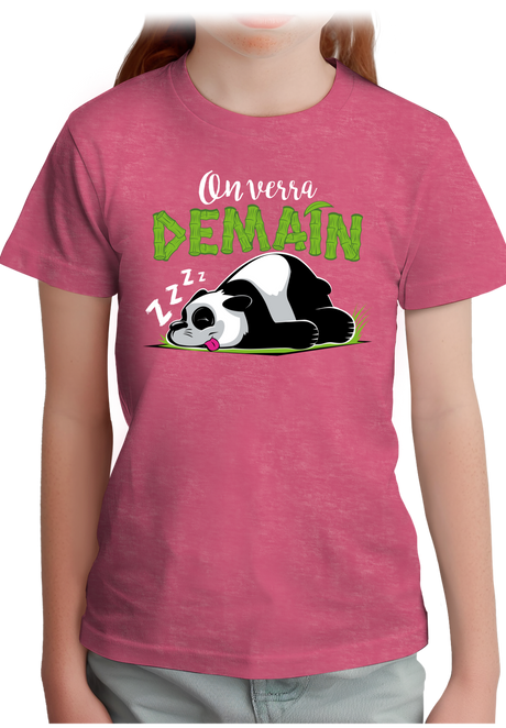 T-Shirt Fille On verra demain