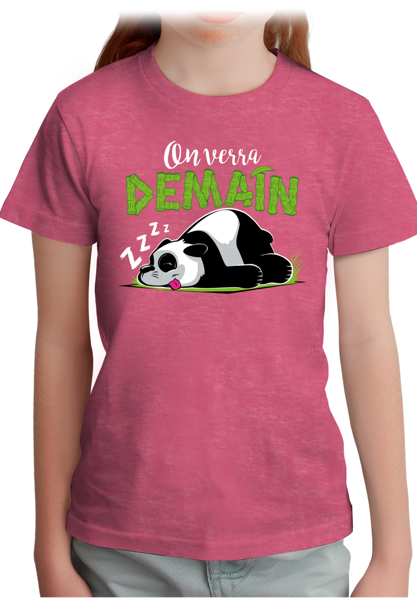 T-Shirt Fille On verra demain