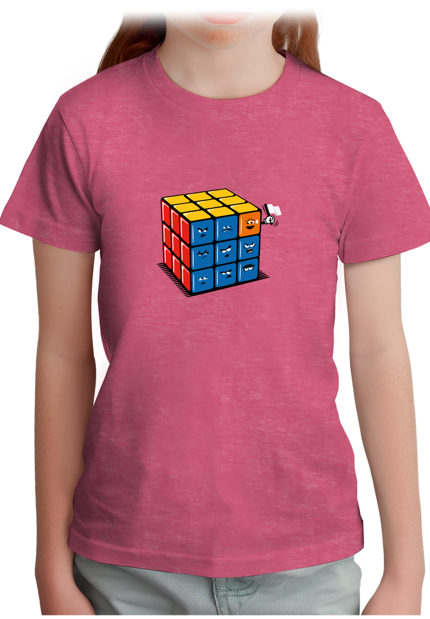T-Shirt Fille Ruby cube avec drapeau