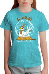 T-Shirt Fille Poule de neige