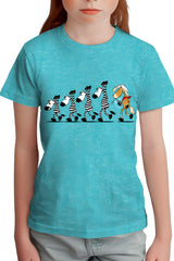 Tee-Shirt Fille Fin De Cavale zebre et cheval