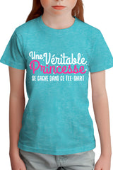 T-Shirt Fille Une véritable princesse