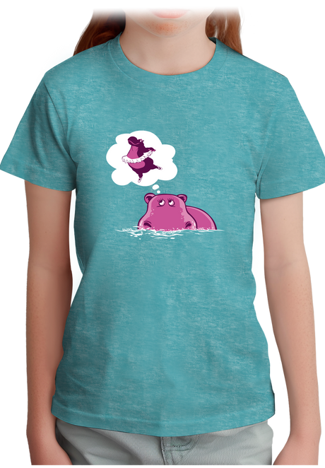 T-Shirt Fille Hippo Danseuse