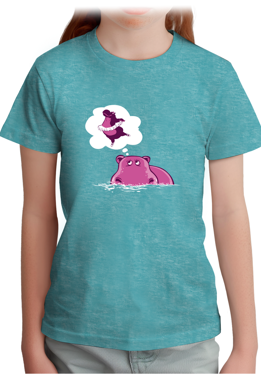 T-Shirt Fille Hippo Danseuse