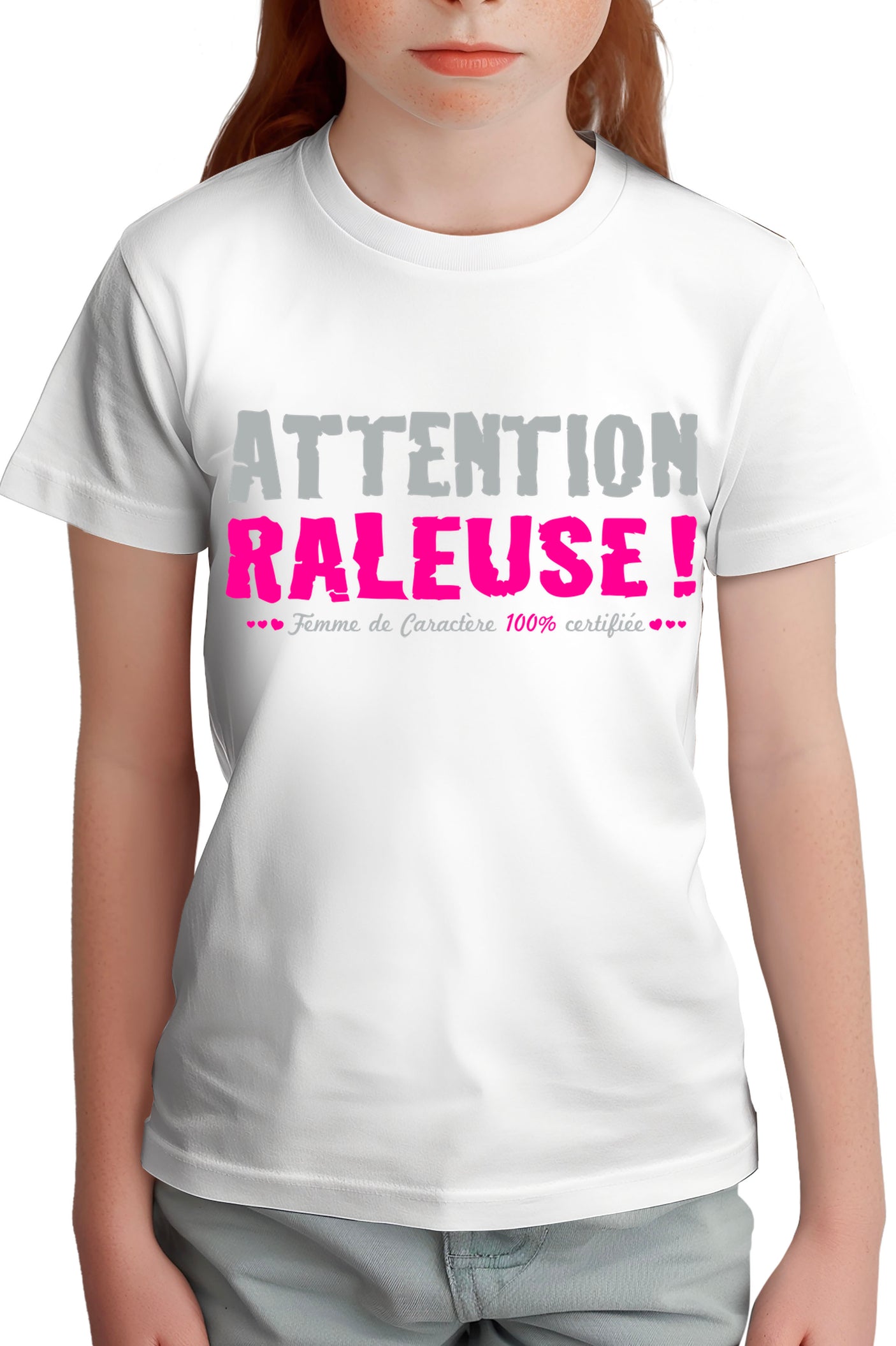 T-Shirt Fille Attention râleuse
