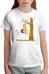 T-Shirt Fille Basket kangourou et koala