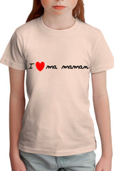 Tee-Shirt Fille I Love Maman