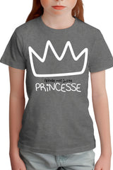 Tee-Shirt Fille Princesse Couronne appelle moi juste