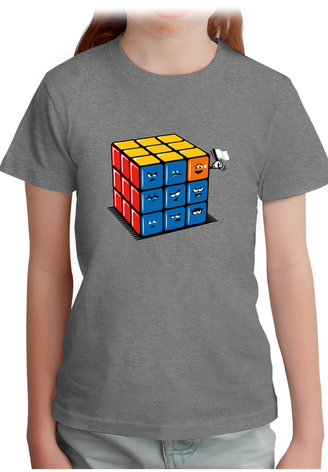 T-Shirt Fille Ruby cube avec drapeau