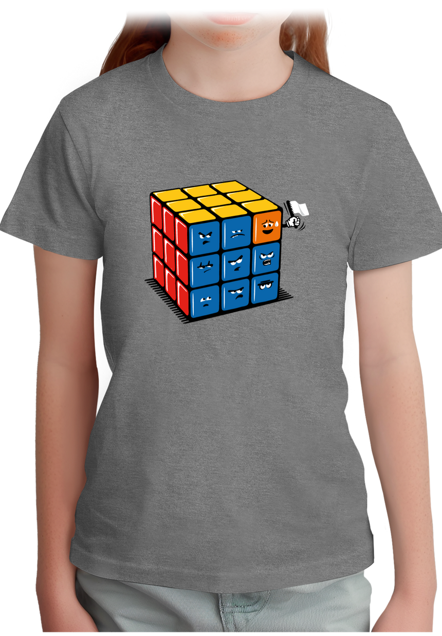 T-Shirt Fille Ruby cube avec drapeau
